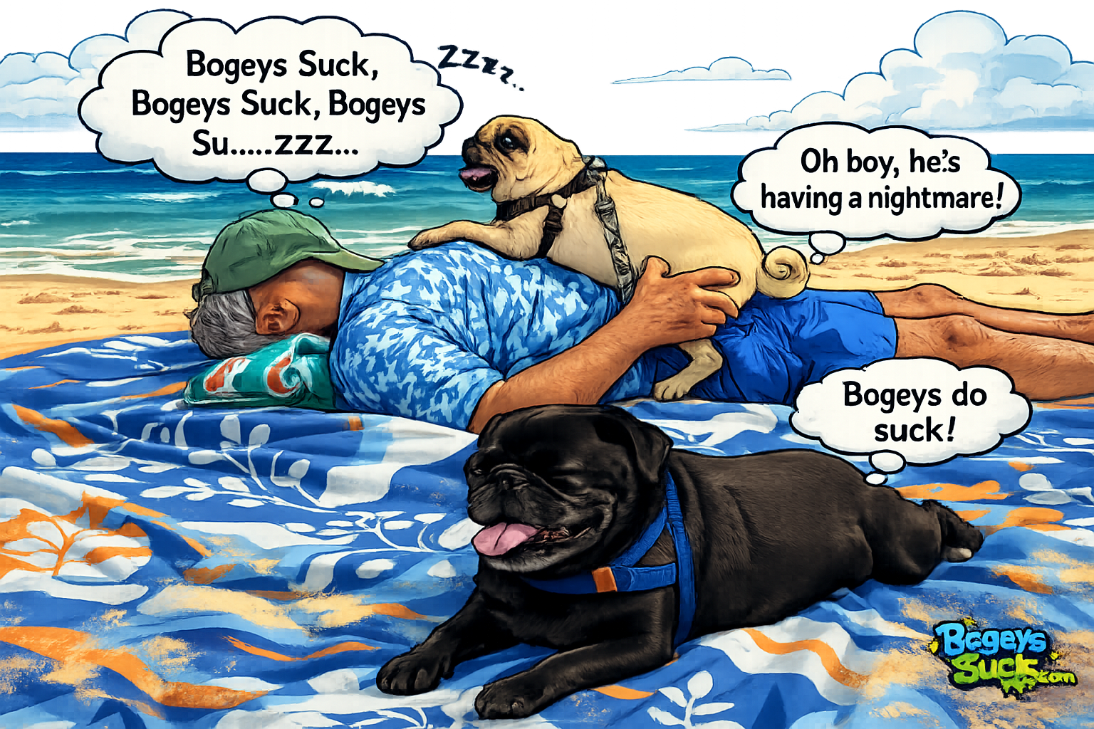 Bogeys Suck mascot artwork